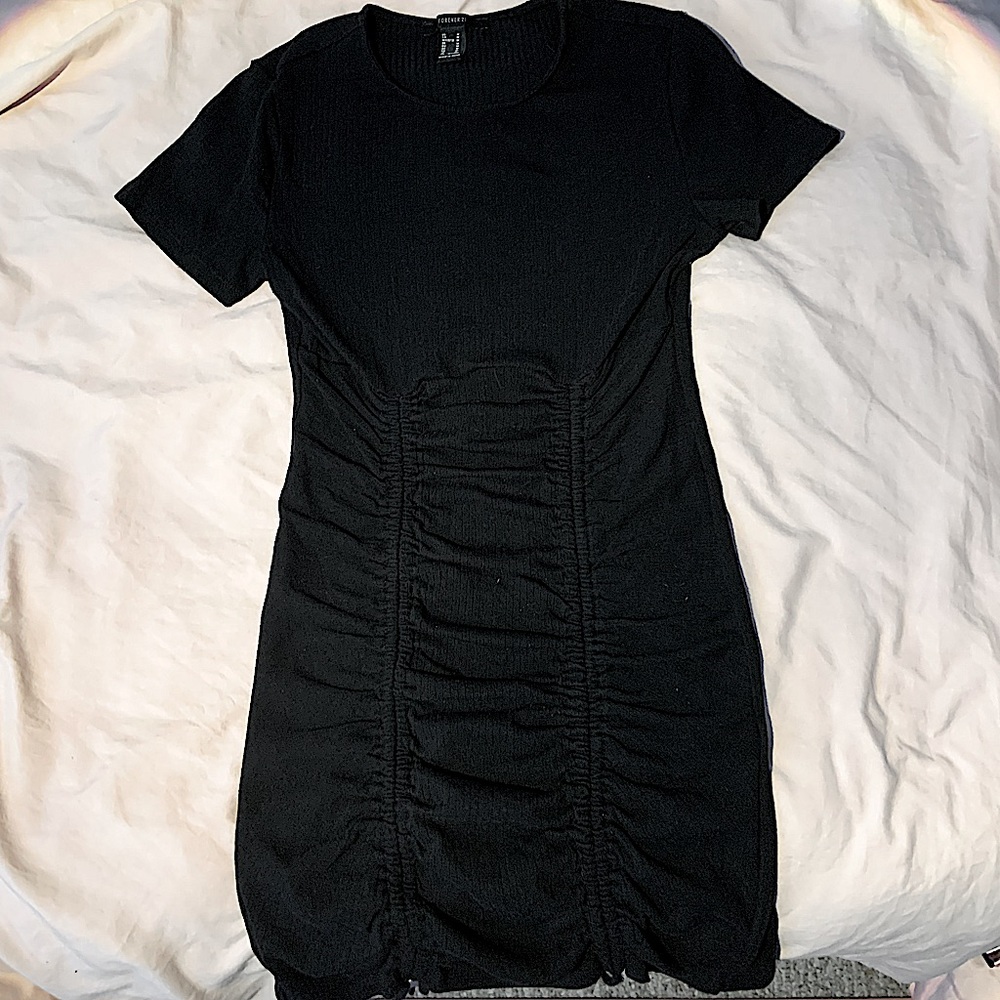 Black mini dress